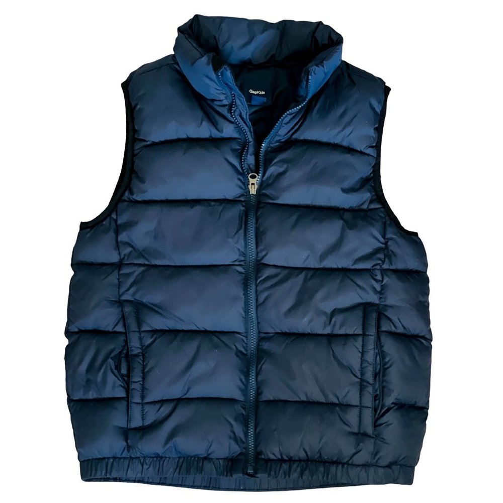 GAP Boy's Navy Blue Vest L (10yrs) Jacket Coat Winter Puffer down